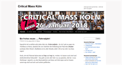 Desktop Screenshot of critical-mass-cologne.de